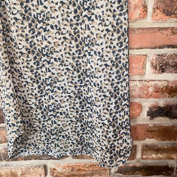 YAYA Nom De Plume Leopard Print Strappy Sleeveless Tank Top Women's Size Small - Picture 3 of 6